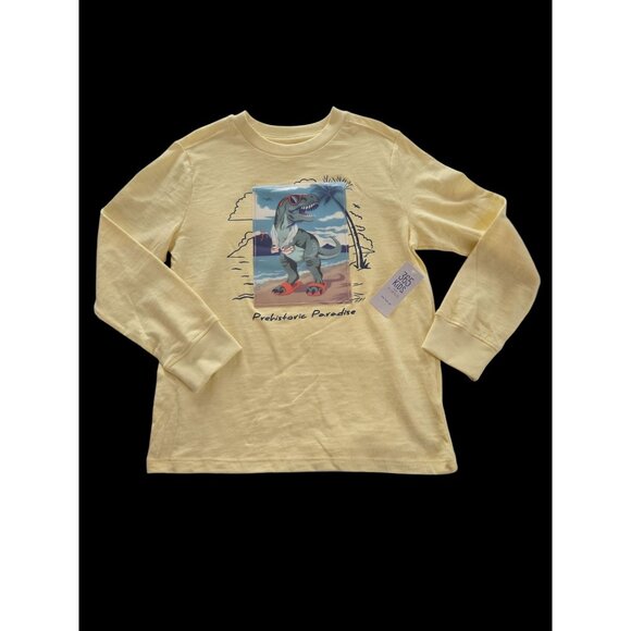 NWT Bundle of 5 Boys Long Sleeve Graphic Tees – Size 7 – Dinosaur Print - Resale - Picture 2 of 3